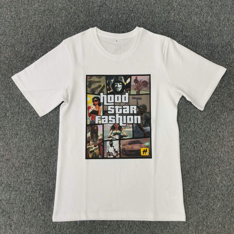 HoodStar Fashion GTA White Premium Shirt